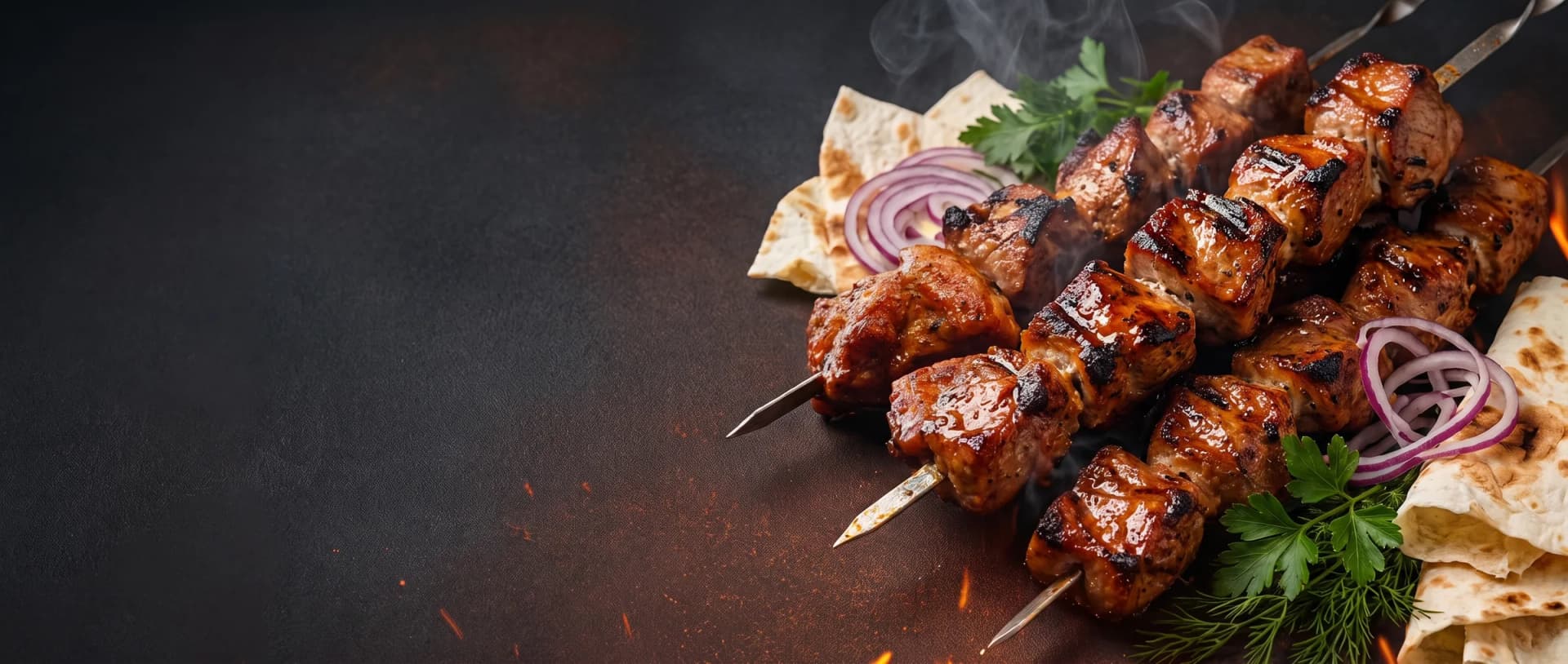 Блюда КебаБосс, приготовленные на углях